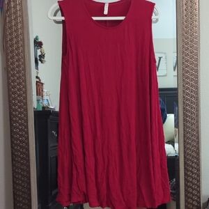 Red Sleeveless Dress